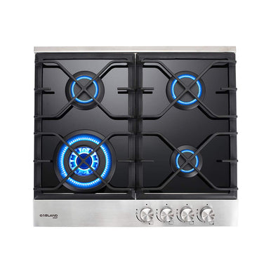 Gasland Chef 24'' Convertible Gas Cooktop - Black Tempered Glass