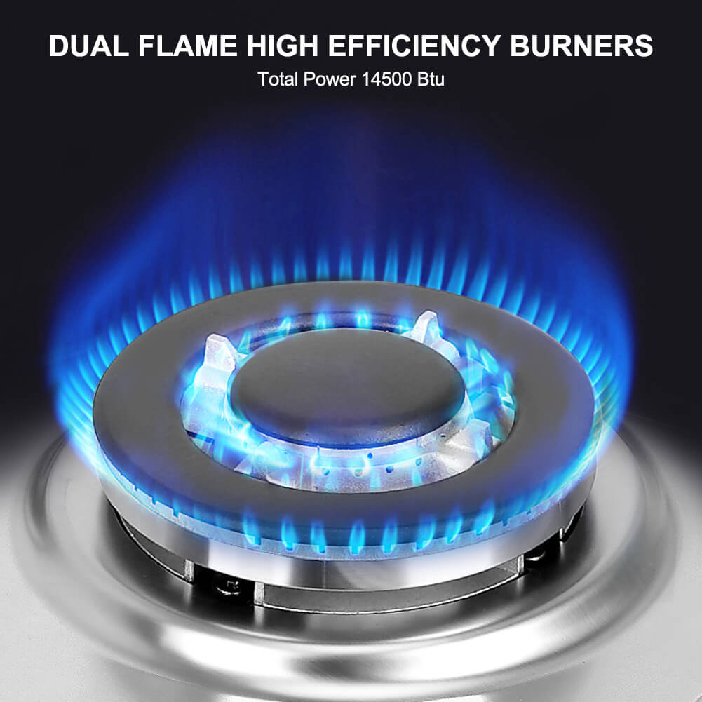 Thermomate 12'' Built-In Gas Cooktop w/ 2 Burners