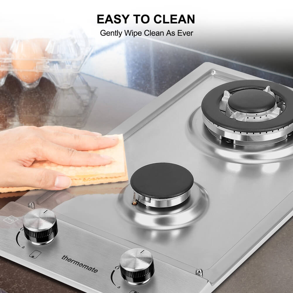 Thermomate 12'' Built-In Gas Cooktop w/ 2 Burners
