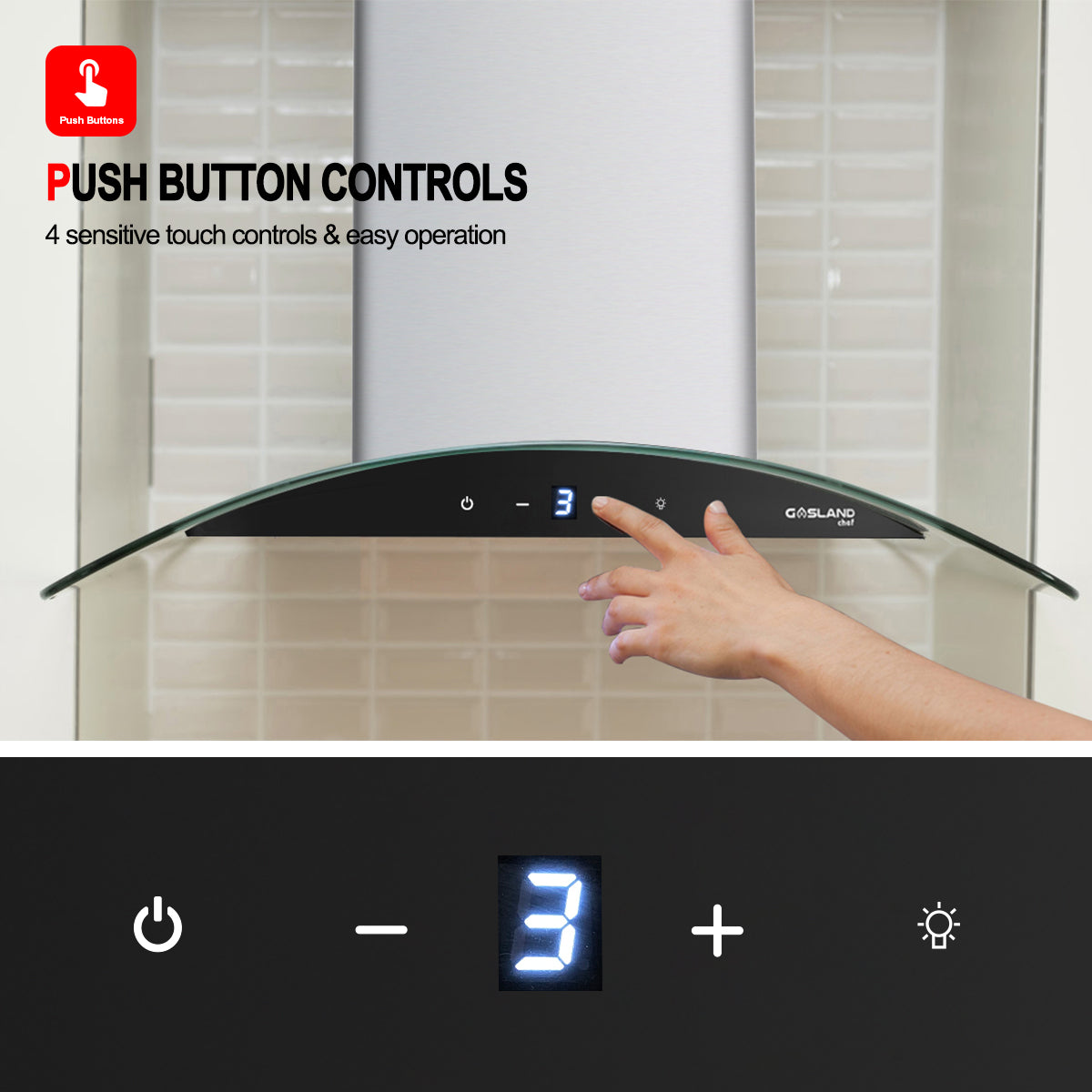 Gasland Chef 30'' Wall Mount Vent Hood - Sensor Touch Control