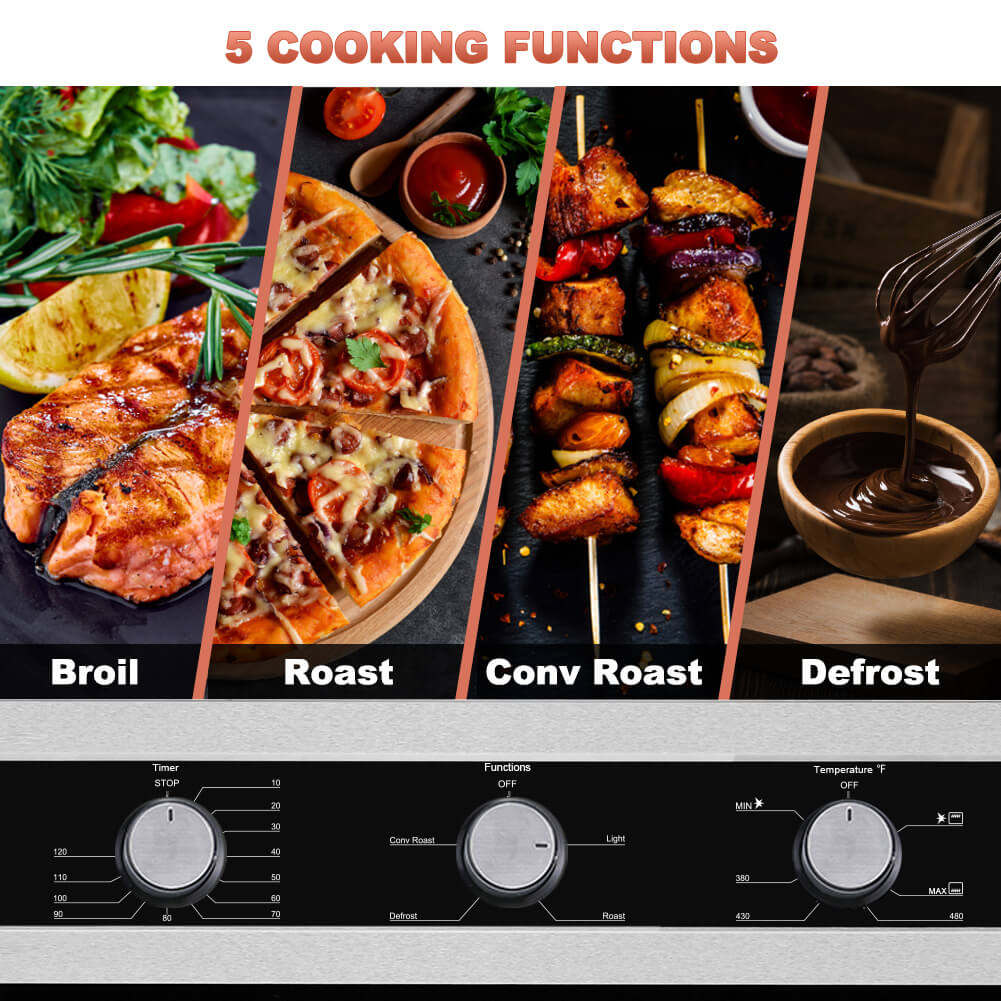 Thermomate 24‘’ Gas Single Wall Oven - 5 Cooking Functions