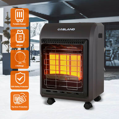 Gasland Outdoor Portable Cabinet Heater - Brown