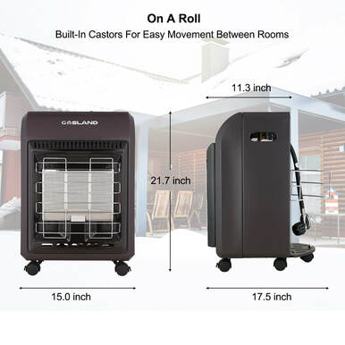 Gasland Outdoor Portable Cabinet Heater - Brown