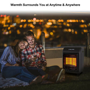 Gasland Outdoor Portable Cabinet Heater - Brown