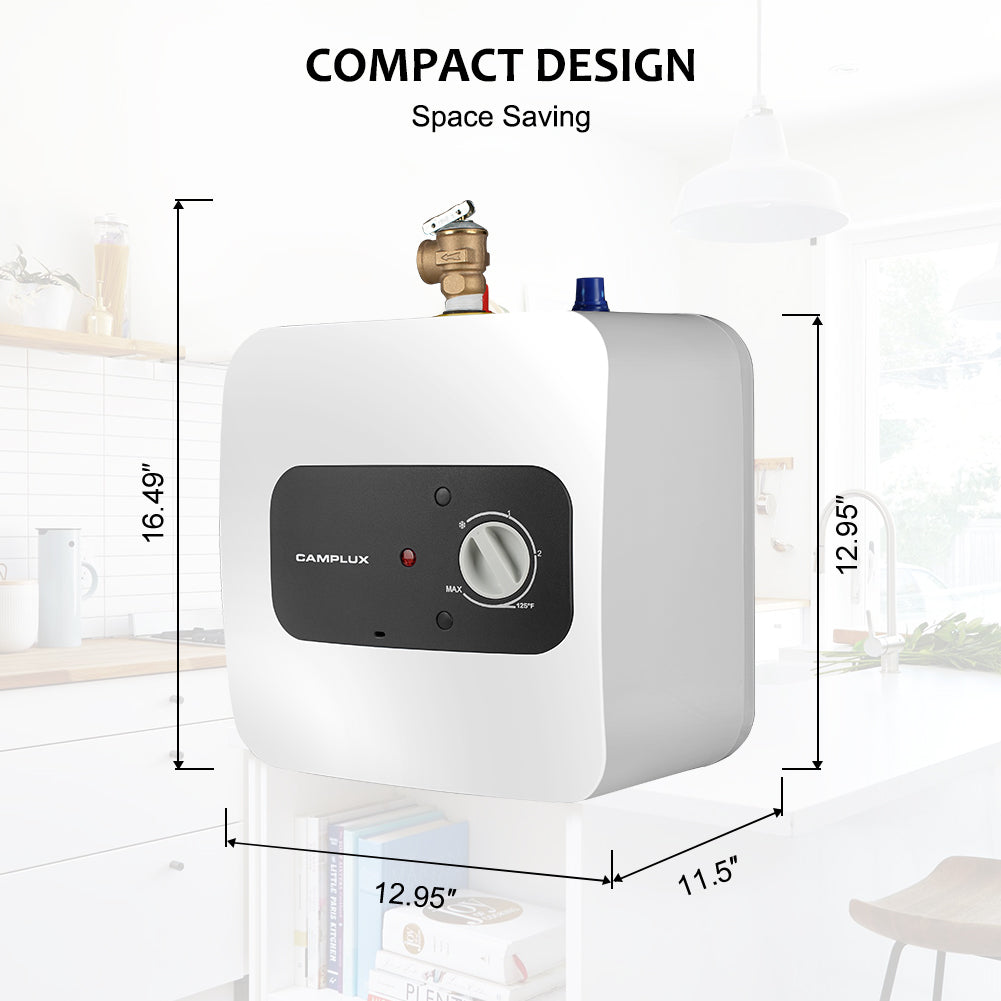 Camplux Mini Tank Electric Water Heater - 2.5 Gallon