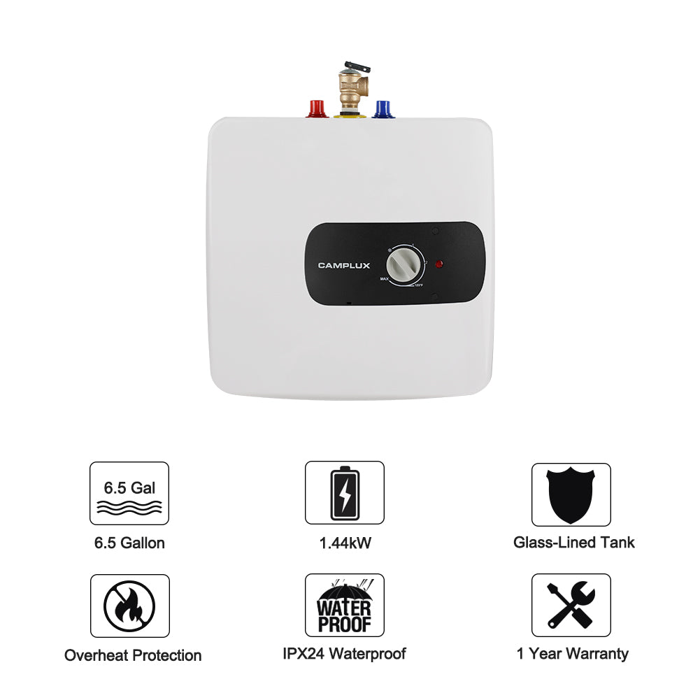 Camplux Electric Water Heater - 6.5 Gallons