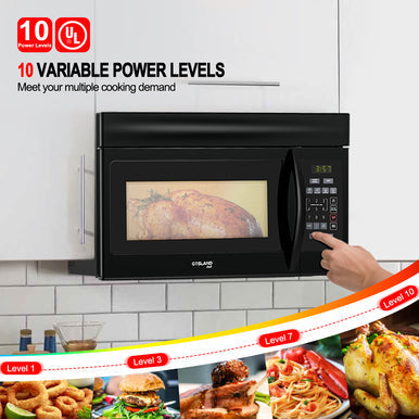 Gasland Chef 30'' Over-the-Range Microwave Oven - Black