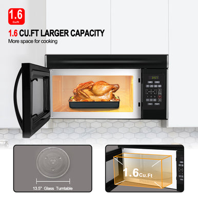 Gasland Chef 30'' Over-the-Range Microwave Oven - Black