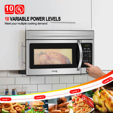 Gasland Chef 30'' Over-the-Range Microwave Oven - Silvery