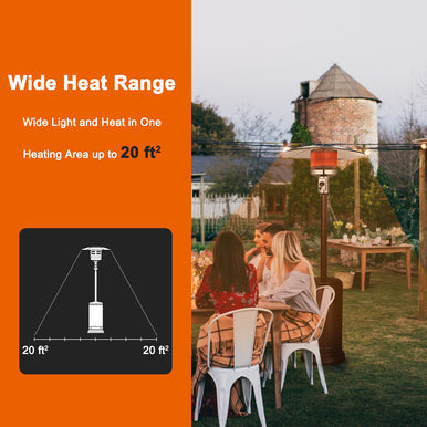 Gasland Outdoor 87'' Patio Heater - Warm Area Up to 132 sq. ft - Bronze