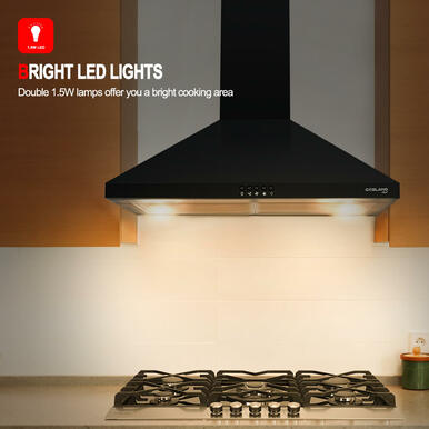 Gasland Chef 30'' Wall Mount Range Hood - Push Button Control