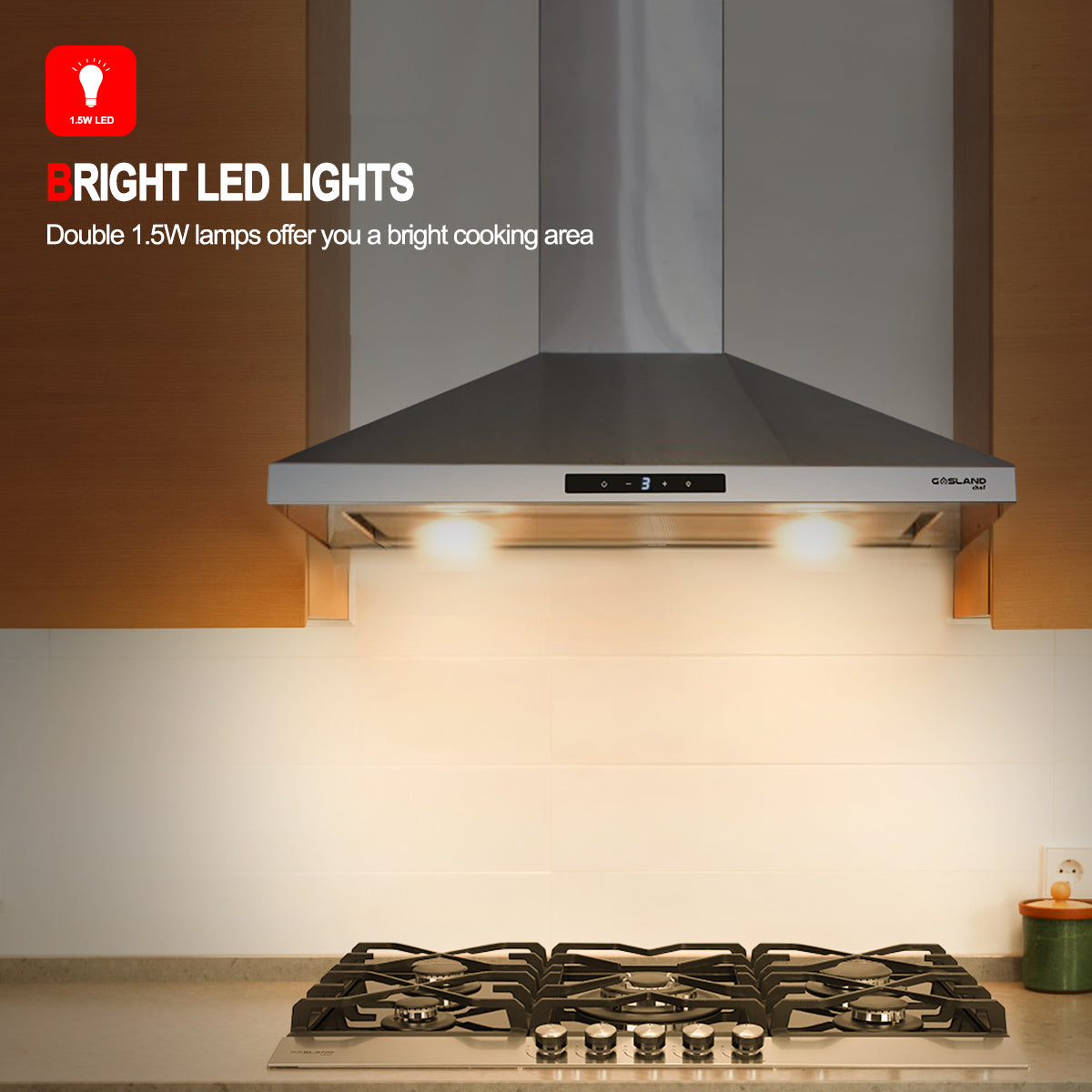 Gasland Chef 30'' Wall Mount Kitchen Hood - Ducted/Ductless