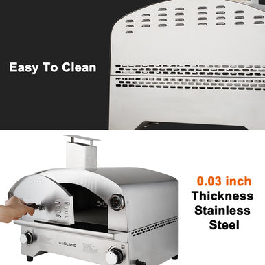 Gasland Outdoor Pizza Oven - Maximum Temperature 872°F