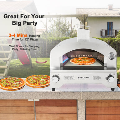 Gasland Outdoor Pizza Oven - Maximum Temperature 872°F
