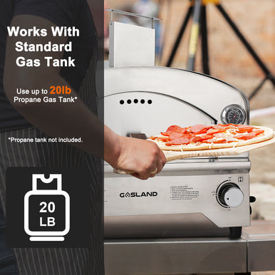 Gasland Outdoor Pizza Oven - Maximum Temperature 872°F