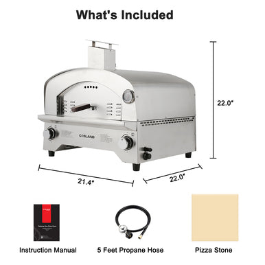 Gasland Outdoor Pizza Oven - Maximum Temperature 872°F