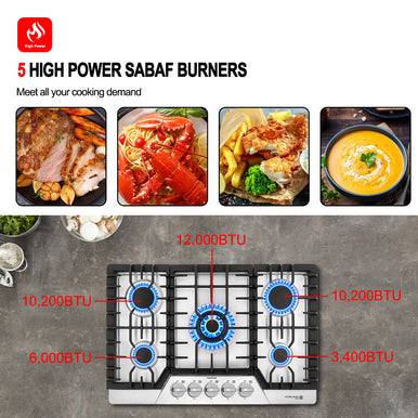 Gasland Chef 30'' Built-In Gas Cooktop w/ 5 Burner