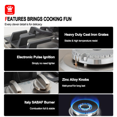 Gasland Chef 30'' Built-In Gas Cooktop w/ 5 Burner