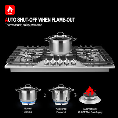 Gasland Chef 36'' Gas Cooktop w/ Thermocouple Protection
