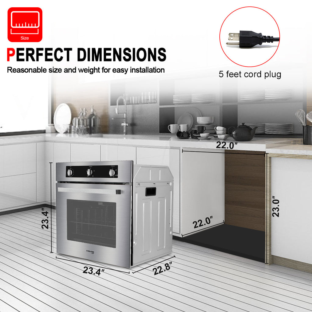 Gasland Chef 24'' Built-In Natural Single Wall Gas Oven