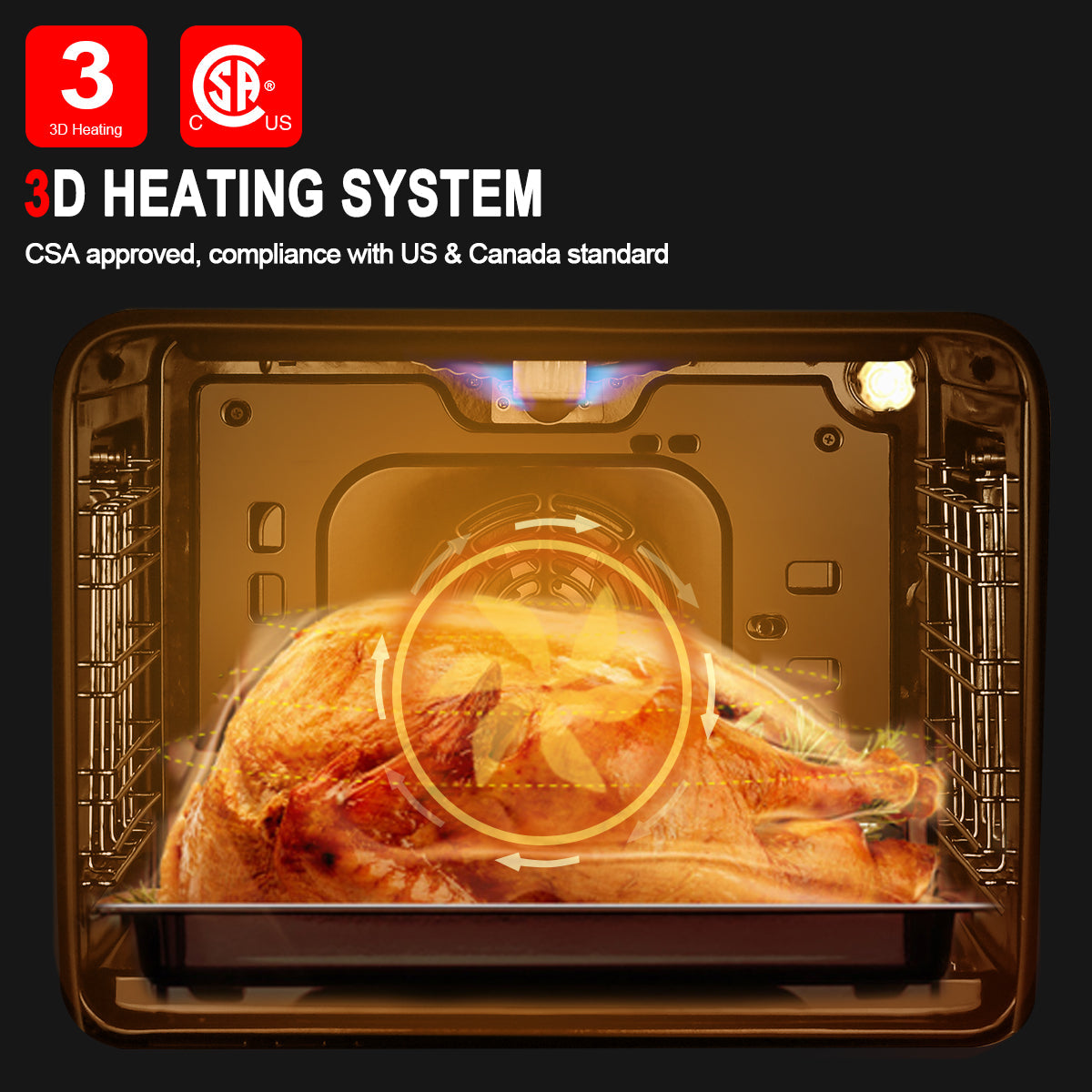 Gasland Chef 24'' Built-In Natural Single Wall Gas Oven