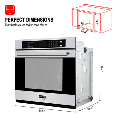 Gasland Chef 30'' Built-In Electric Wall Oven - Stainless Steel