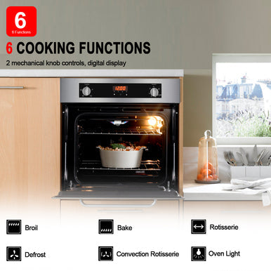Gasland Chef 24'' Built-In Natural Single Wall Gas Oven