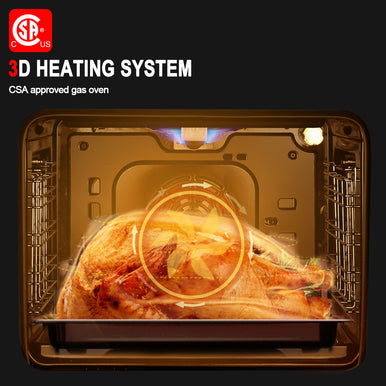 Gasland Chef 24'' Built-In Natural Single Wall Gas Oven