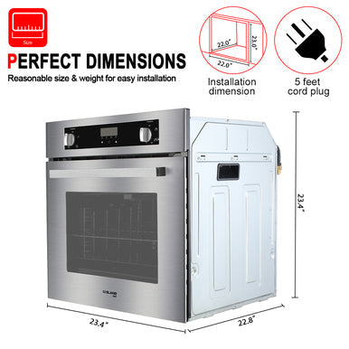 Gasland Chef 24'' Built-In Natural Single Wall Gas Oven