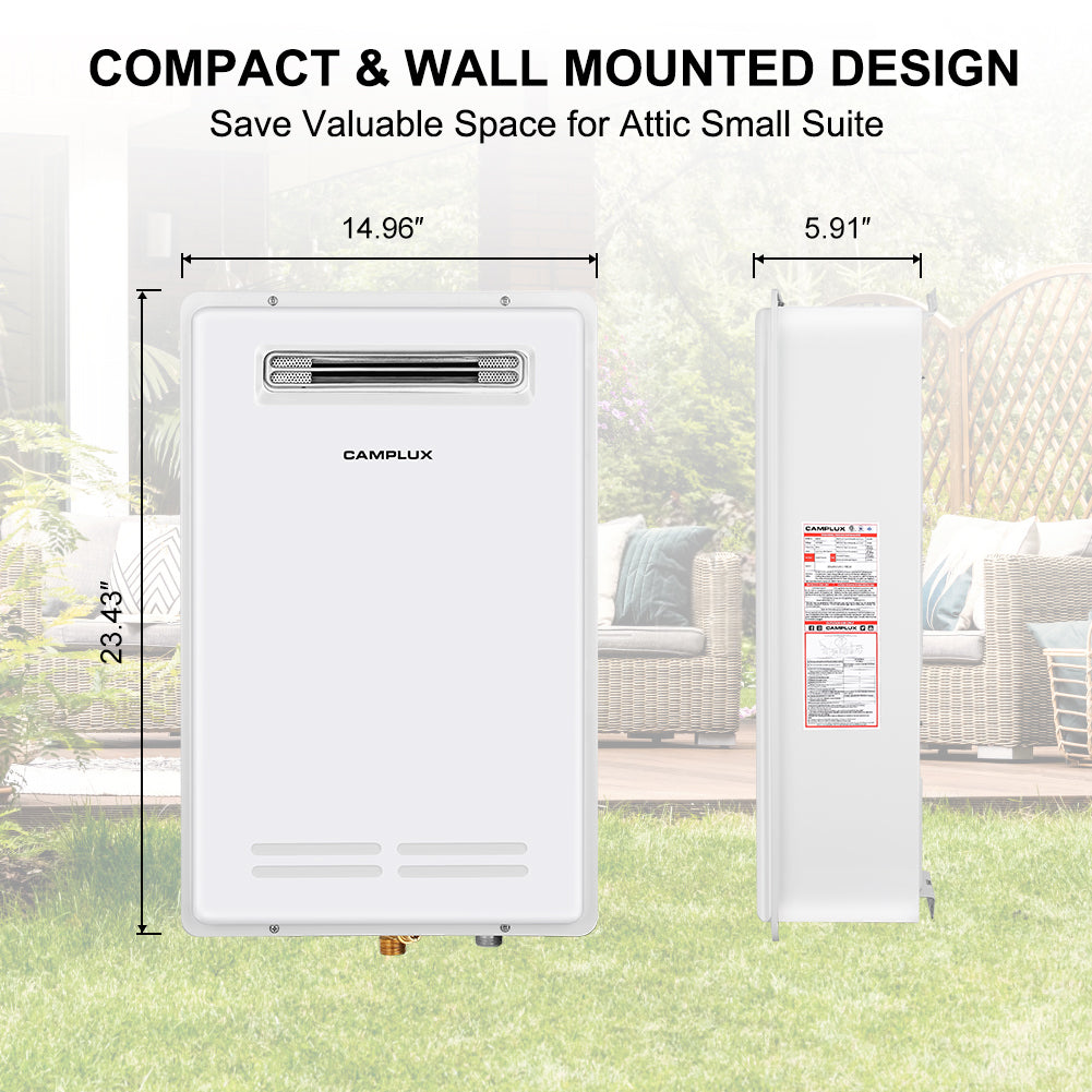 Camplux Residential Tankless Water Heater - Nature Gas 5.28 GPM