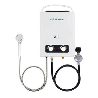 Gasland Outdoor Propane Tankless Water Heater - 1.5GPM 6L - White
