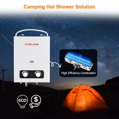 Gasland Outdoor Propane Tankless Water Heater - 1.5GPM 6L - White
