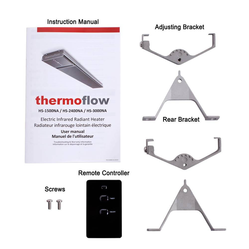 Thermoflow Infrared Space Heater 1800W w/ Timer & Remote
