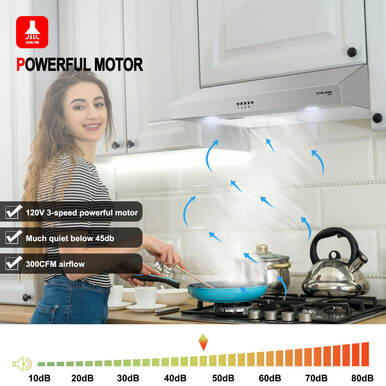 Gasland Chef 30'' Under Cabinet Range Hood - Push Button Control